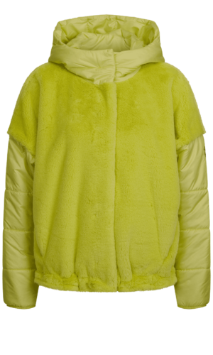 Steppjacke mit Body aus Plüsch - Lunar Lime - Jacke - Sportalm