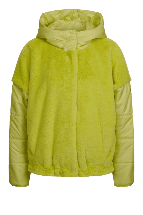 Steppjacke mit Body aus Plüsch - Lunar Lime - Jacke - Sportalm