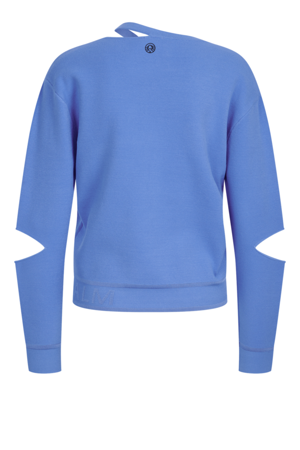 Strickpullover mit Ausschnitt - Athent Blue - Pullover - Sportalm