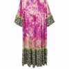 Kleid S48-314 - Roséfarbener Leoporint - Kleid - Yippie Hippie