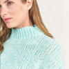 Grobstrickpullover mit Stehkragen - Aqua Love - Pullover - Frogbox