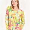 Fluffy Sweater With a Floaral Print - Secret yellow garden - Pullover - Princess Goes Hollywood