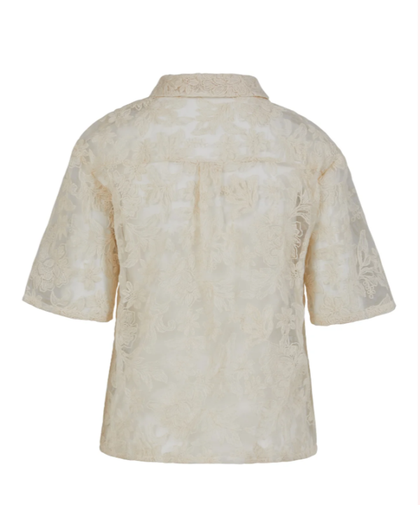 Hemd mit Spitze - Creme - Shirt - Coster Copenhagen