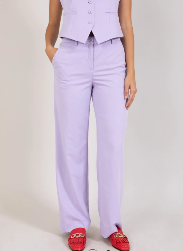 Hose mit Breiten Beinen Petra Fit Lavender Hose Coster Copenhagen Goldig am Kirchplatz