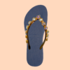 Flip-Flops - Flower Aby Navy Blue - Schuhe - Uzurii