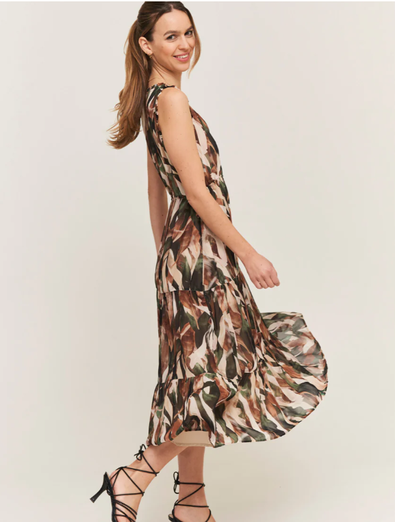 Volant Kleid - Nature Leaf - Kleid - Princess Goes Hollywood