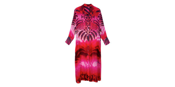 Kleid S48-316 - mit Palmen-Print - Kleid - Yippie Hippie